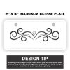 2" X 4" Aluminum License Plate  Thumbnail