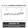 2" X 4" Aluminum License Plate  Thumbnail