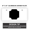 2" X 4" Aluminum License Plate  Thumbnail