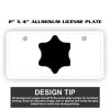 2" X 4" Aluminum License Plate  Thumbnail