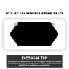 2" X 4" Aluminum License Plate  Thumbnail