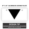 2" X 4" Aluminum License Plate  Thumbnail