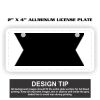 2" X 4" Aluminum License Plate  Thumbnail