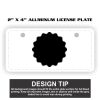 2" X 4" Aluminum License Plate  Thumbnail