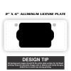 2" X 4" Aluminum License Plate  Thumbnail