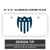 2" X 4" Aluminum License Plate  Thumbnail