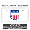 2" X 4" Aluminum License Plate  Thumbnail