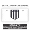 2" X 4" Aluminum License Plate  Thumbnail