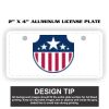 2" X 4" Aluminum License Plate  Thumbnail