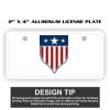 2" X 4" Aluminum License Plate  Thumbnail