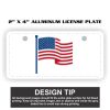 2" X 4" Aluminum License Plate  Thumbnail