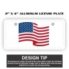 2" X 4" Aluminum License Plate  Thumbnail