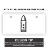 2" X 4" Aluminum License Plate  Thumbnail