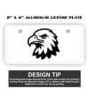 2" X 4" Aluminum License Plate  Thumbnail