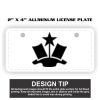 2" X 4" Aluminum License Plate  Thumbnail