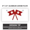2" X 4" Aluminum License Plate  Thumbnail