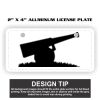 2" X 4" Aluminum License Plate  Thumbnail