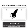 2" X 4" Aluminum License Plate  Thumbnail