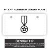 2" X 4" Aluminum License Plate  Thumbnail
