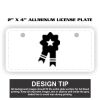 2" X 4" Aluminum License Plate  Thumbnail