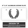 2" X 4" Aluminum License Plate  Thumbnail