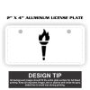 2" X 4" Aluminum License Plate  Thumbnail