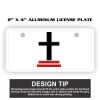 2" X 4" Aluminum License Plate  Thumbnail