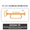 2" X 4" Aluminum License Plate  Thumbnail