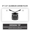 2" X 4" Aluminum License Plate  Thumbnail
