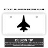 2" X 4" Aluminum License Plate  Thumbnail