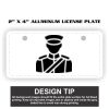 2" X 4" Aluminum License Plate  Thumbnail