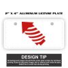 2" X 4" Aluminum License Plate  Thumbnail
