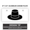 2" X 4" Aluminum License Plate  Thumbnail