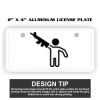 2" X 4" Aluminum License Plate  Thumbnail