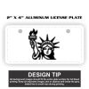 2" X 4" Aluminum License Plate  Thumbnail