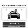 2" X 4" Aluminum License Plate  Thumbnail