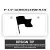2" X 4" Aluminum License Plate  Thumbnail