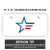 2" X 4" Aluminum License Plate  Thumbnail