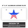 2" X 4" Aluminum License Plate  Thumbnail