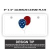 2" X 4" Aluminum License Plate  Thumbnail