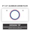 2" X 4" Aluminum License Plate  Thumbnail