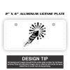 2" X 4" Aluminum License Plate  Thumbnail