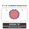 2" X 4" Aluminum License Plate  Thumbnail