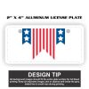 2" X 4" Aluminum License Plate  Thumbnail