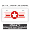 2" X 4" Aluminum License Plate  Thumbnail