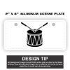 2" X 4" Aluminum License Plate  Thumbnail