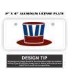 2" X 4" Aluminum License Plate  Thumbnail