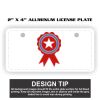 2" X 4" Aluminum License Plate  Thumbnail