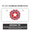 2" X 4" Aluminum License Plate  Thumbnail