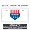 2" X 4" Aluminum License Plate  Thumbnail